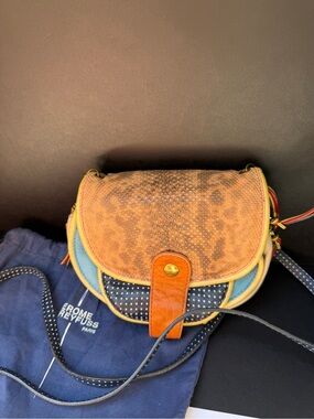 Jerome Dreyfuss multicolor leather small crossbody bag 2010s
